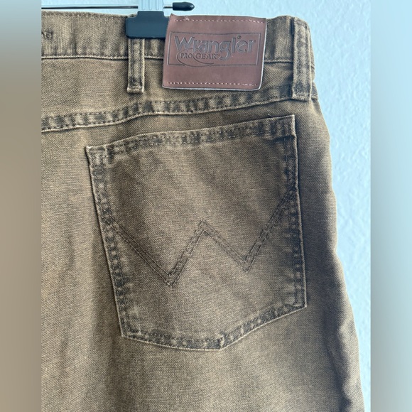 WRANGLER PRO GEAR Rugged Wear Double Knee Pants Hunting Brush Field W40 L30 NWOT - Picture 6 of 11